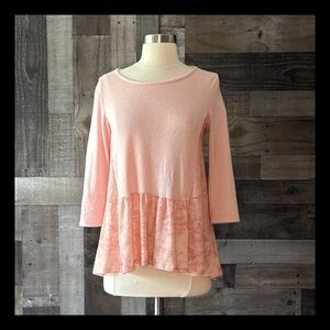 Altar’d State pink tie dye top small pastel softgirl boho chic garden party